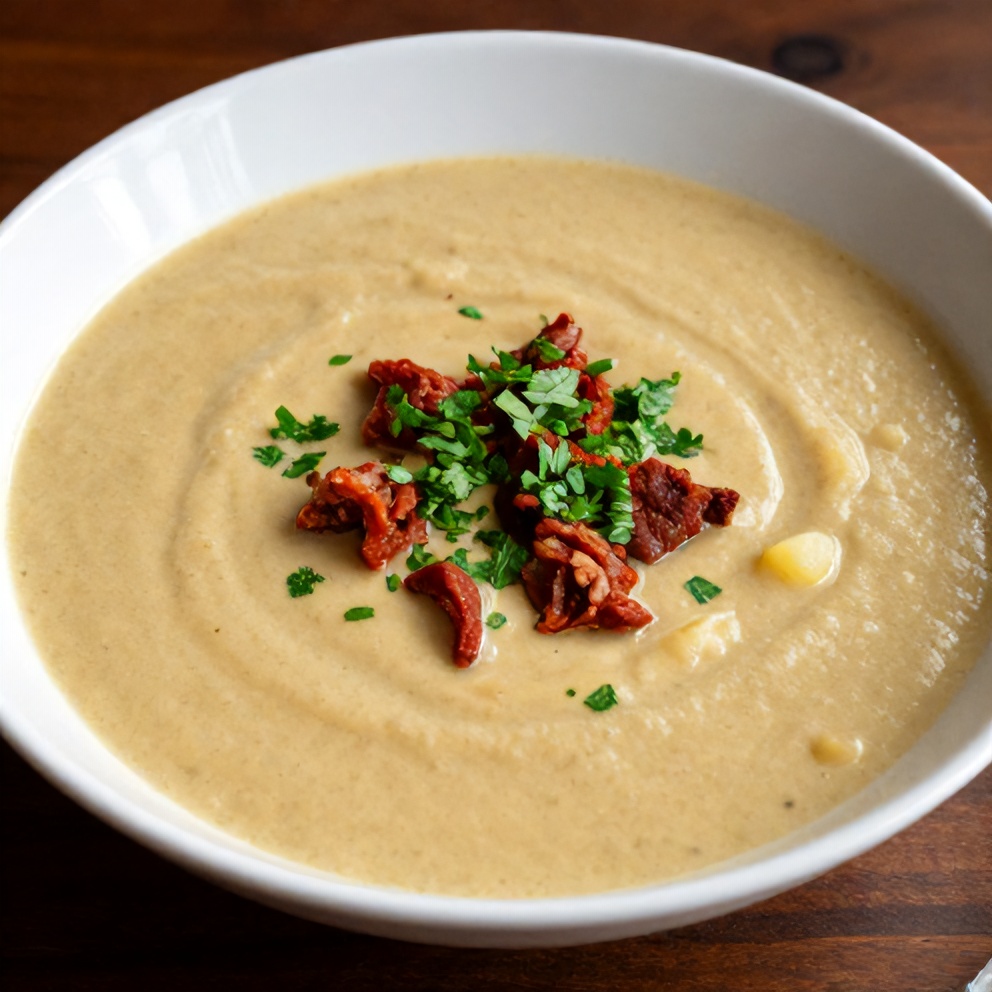 Spanish Potato Soup with Chorizo