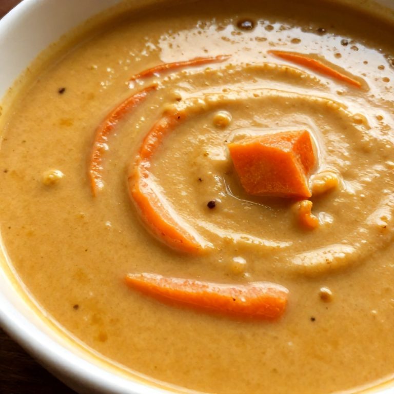 Easy Spicy Miso Carrot Soup