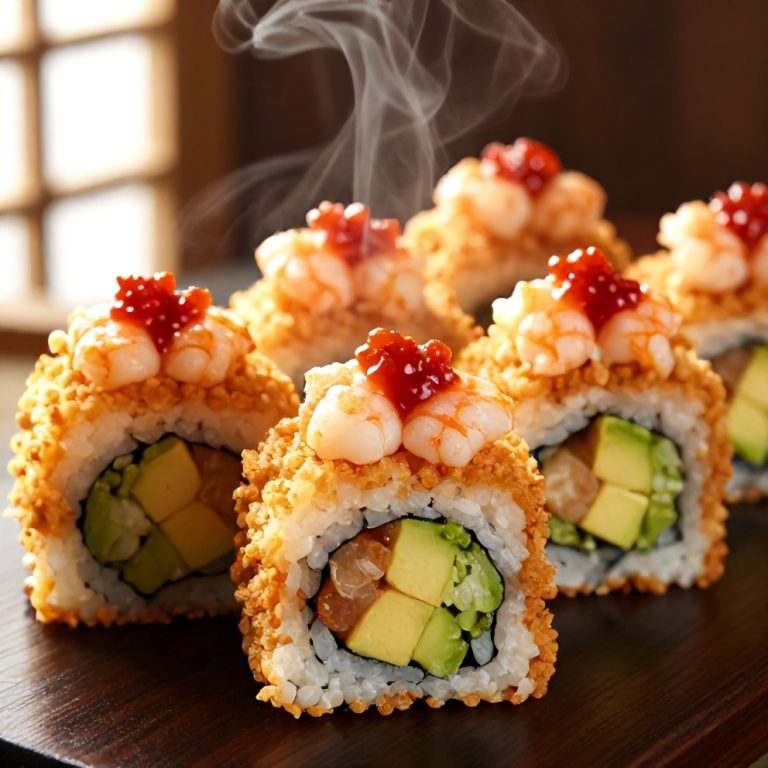 Easy Spicy Shrimp Sushi Stacks