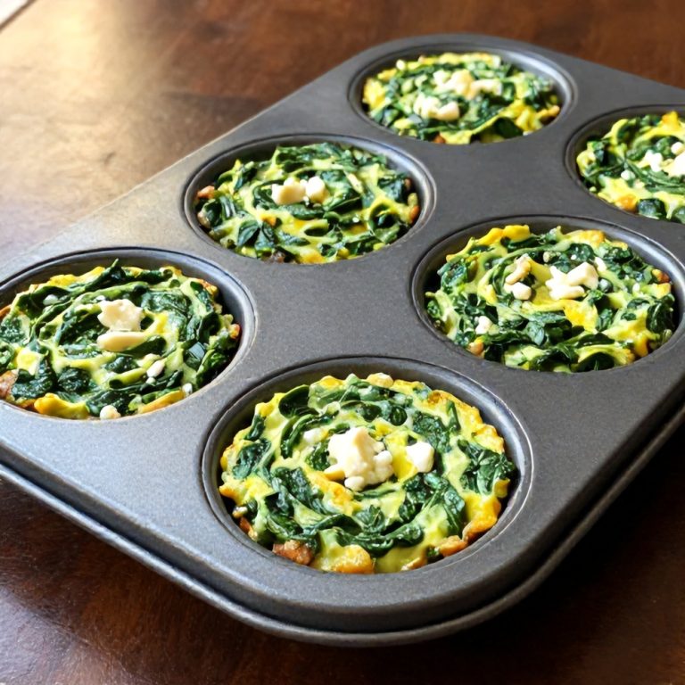easy spinach feta egg muffins