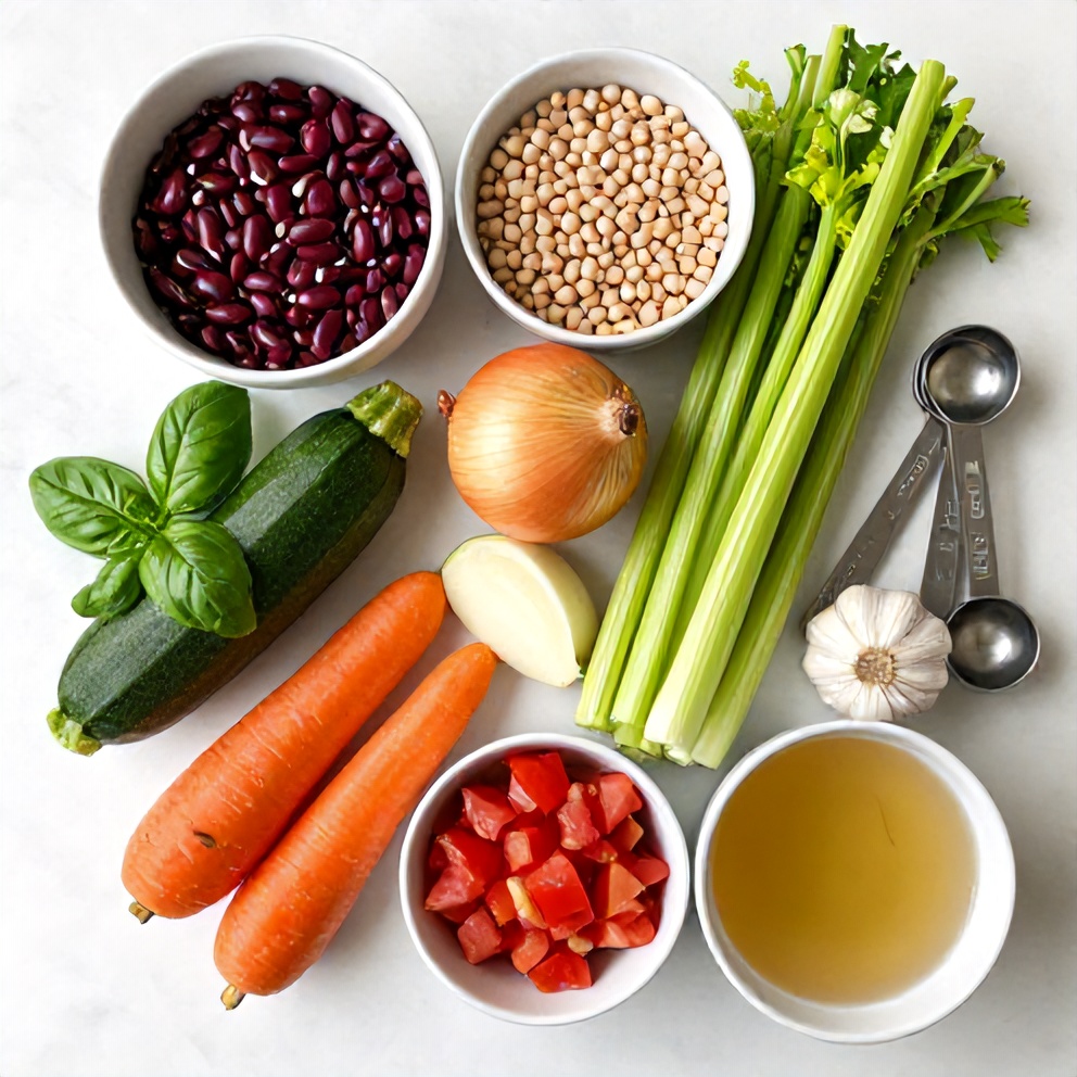 Ingredients for Easy Summer Minestrone Soup