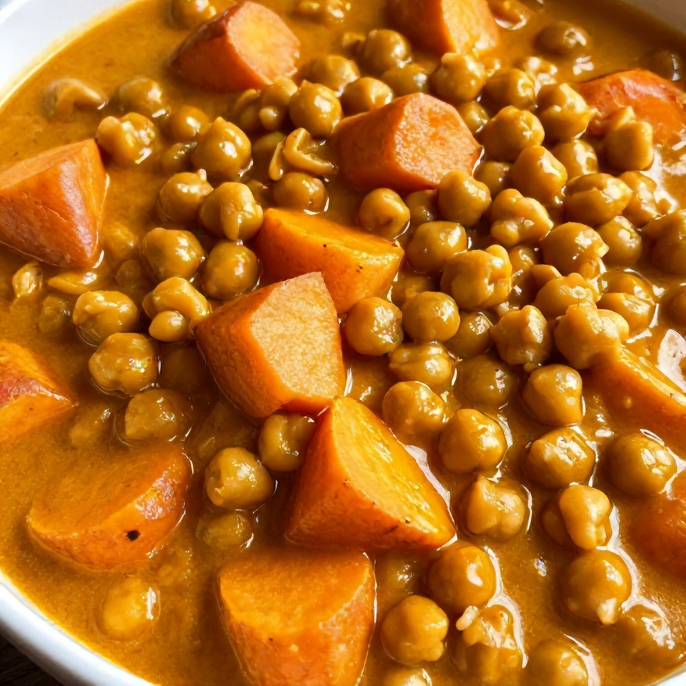 Easy Sweet Potato Chickpea Curry