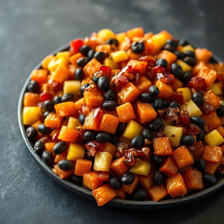 easy tex-mex sweet potato hash