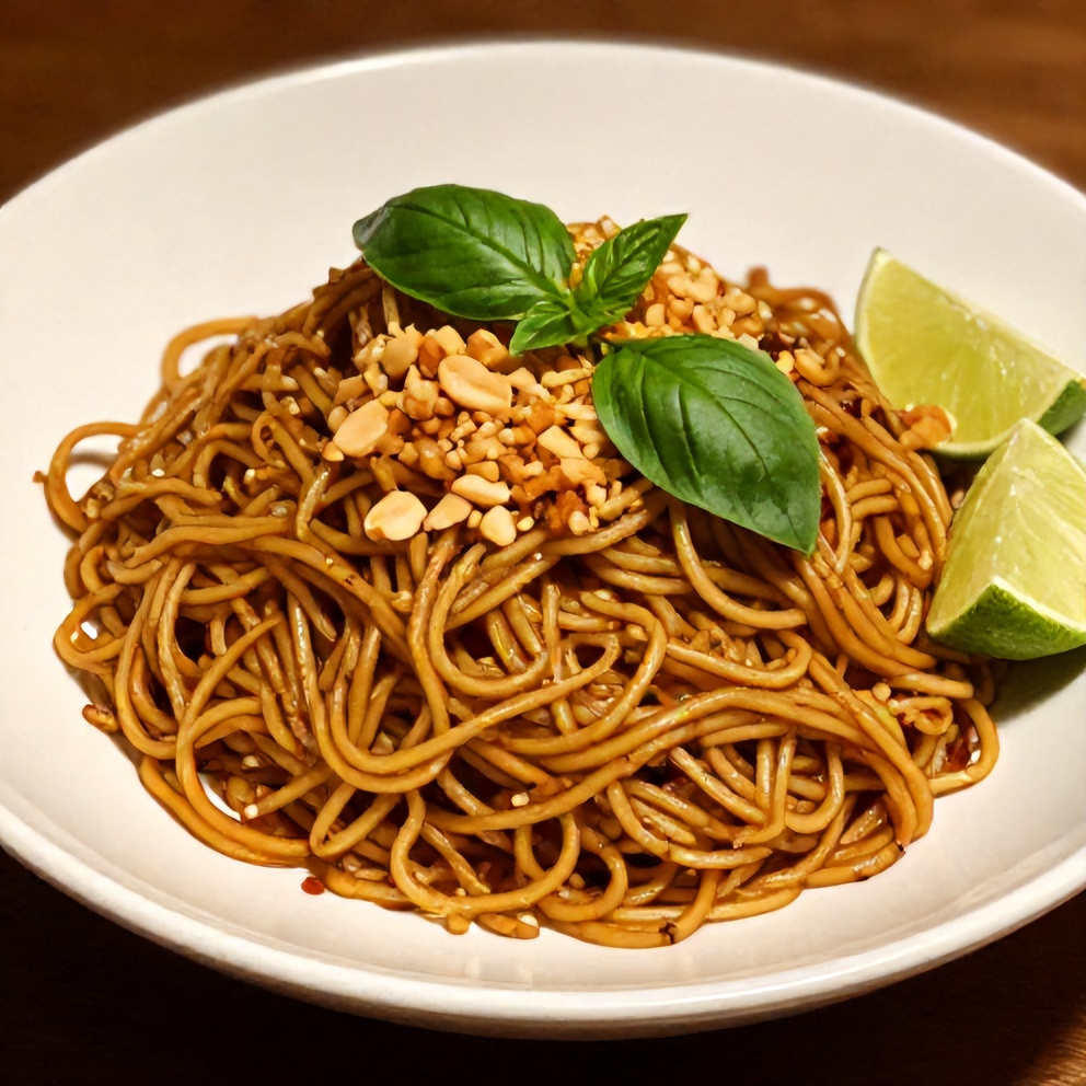 Thai Drunken Noodles Ready to Serve