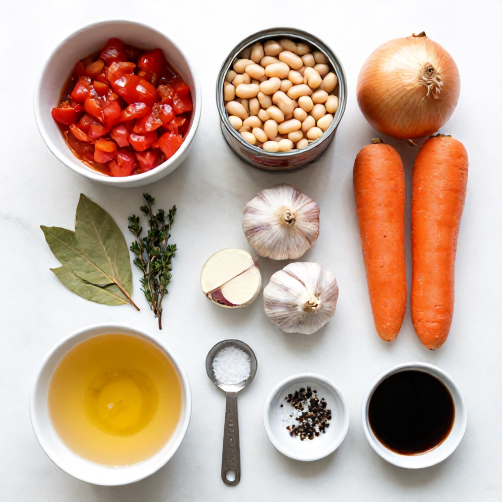 Ingredients for Tomato and White Bean Soup