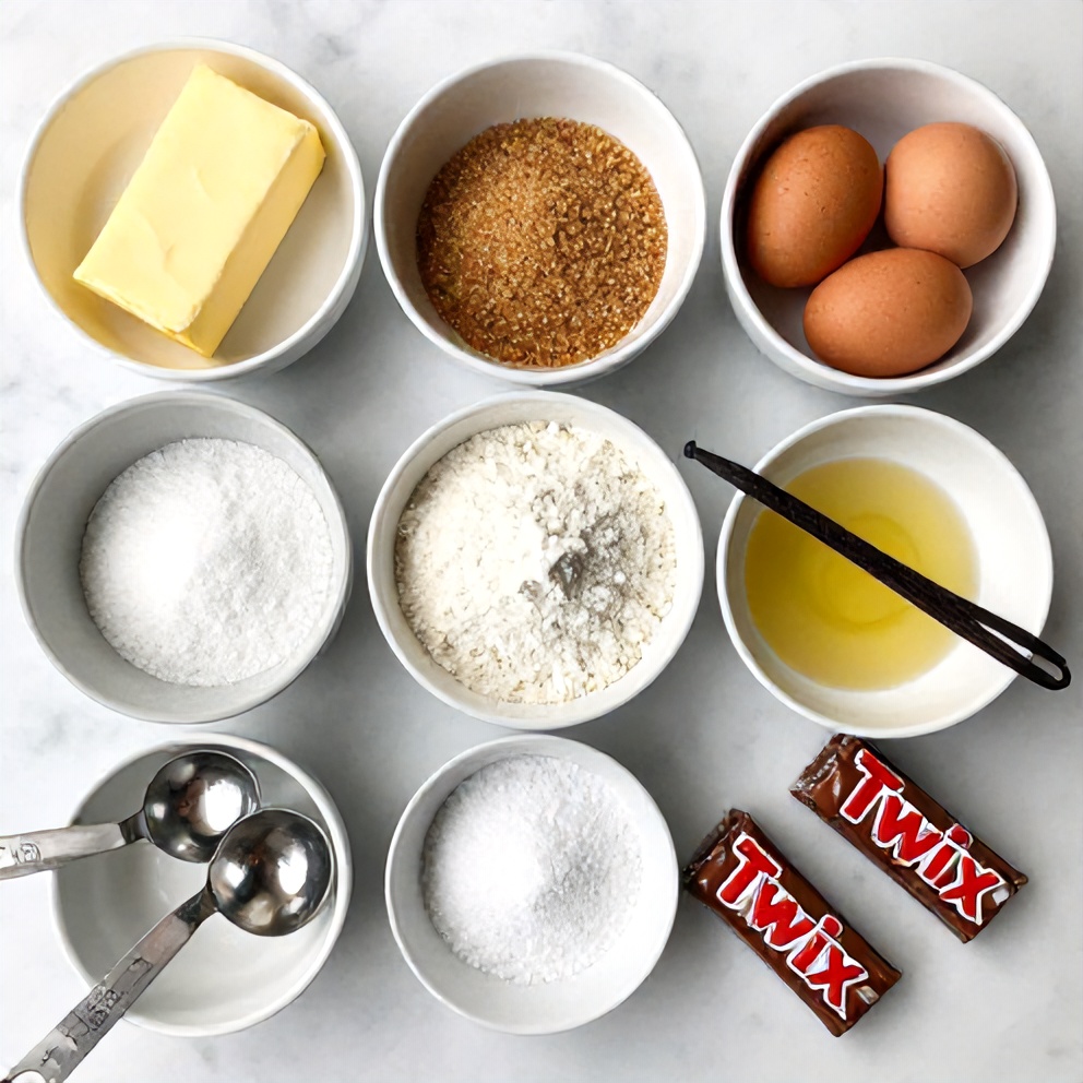 Twix Cookie Bars Ingredients