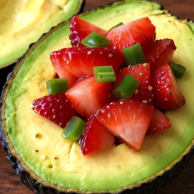 Strawberry Salsa Stuffed Avocados