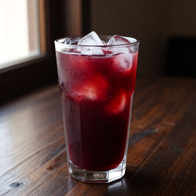 hibiscus cardamom iced latte