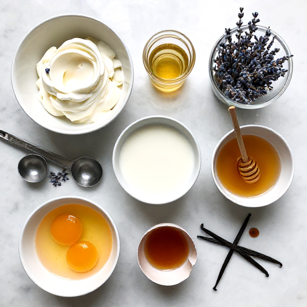 Honey Lavender Ice Cream Ingredients