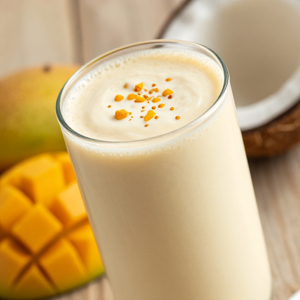 mango coconut protein shake