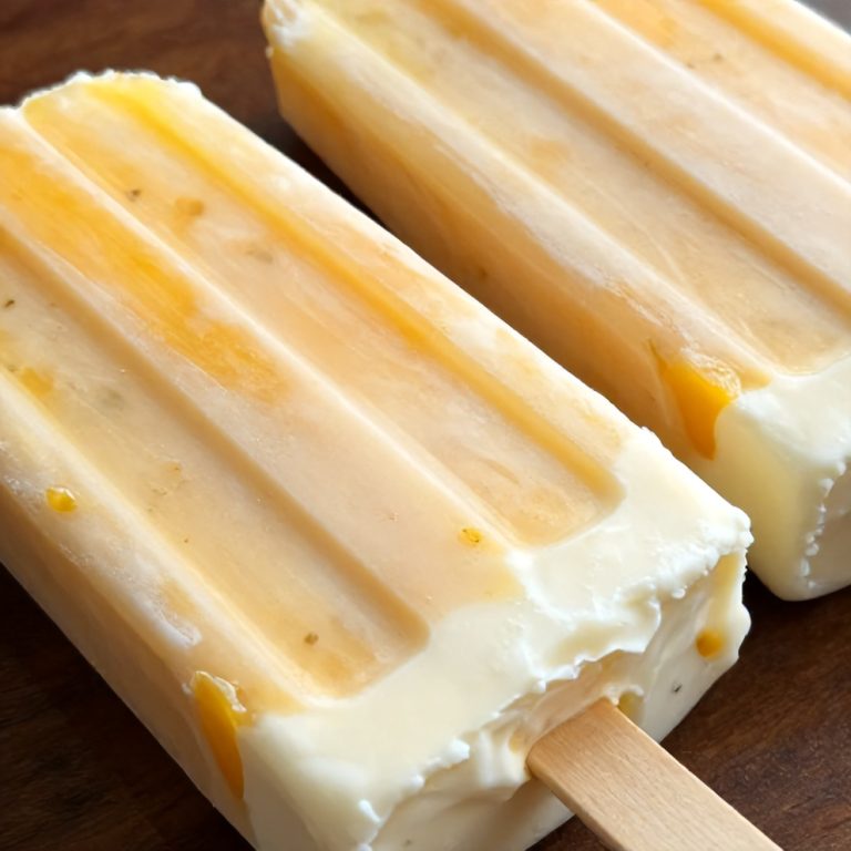 Mango Greek Yogurt Popsicles