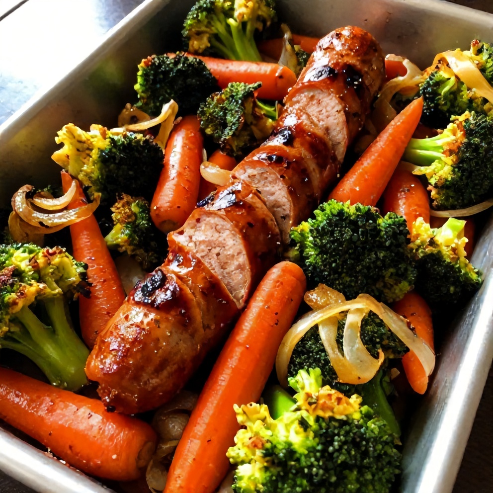 One-Pan Honey Garlic Kielbasa and Veggies