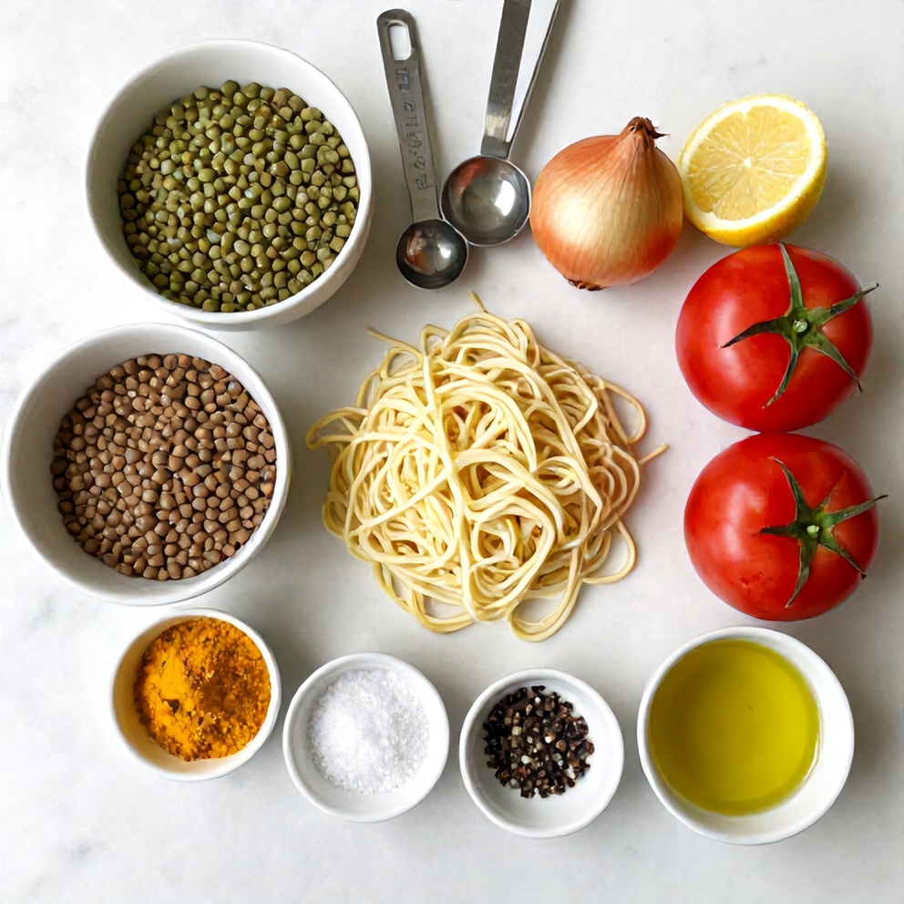 Raw Ingredients for Persian Noodle Soup