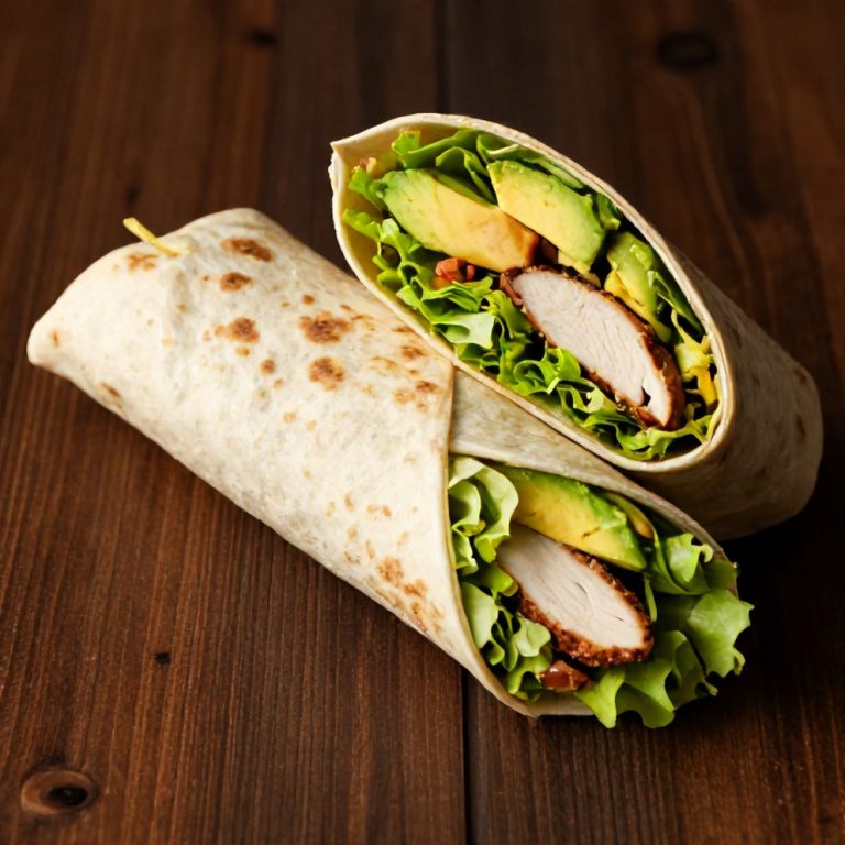 Quick Chicken Avocado Wrap