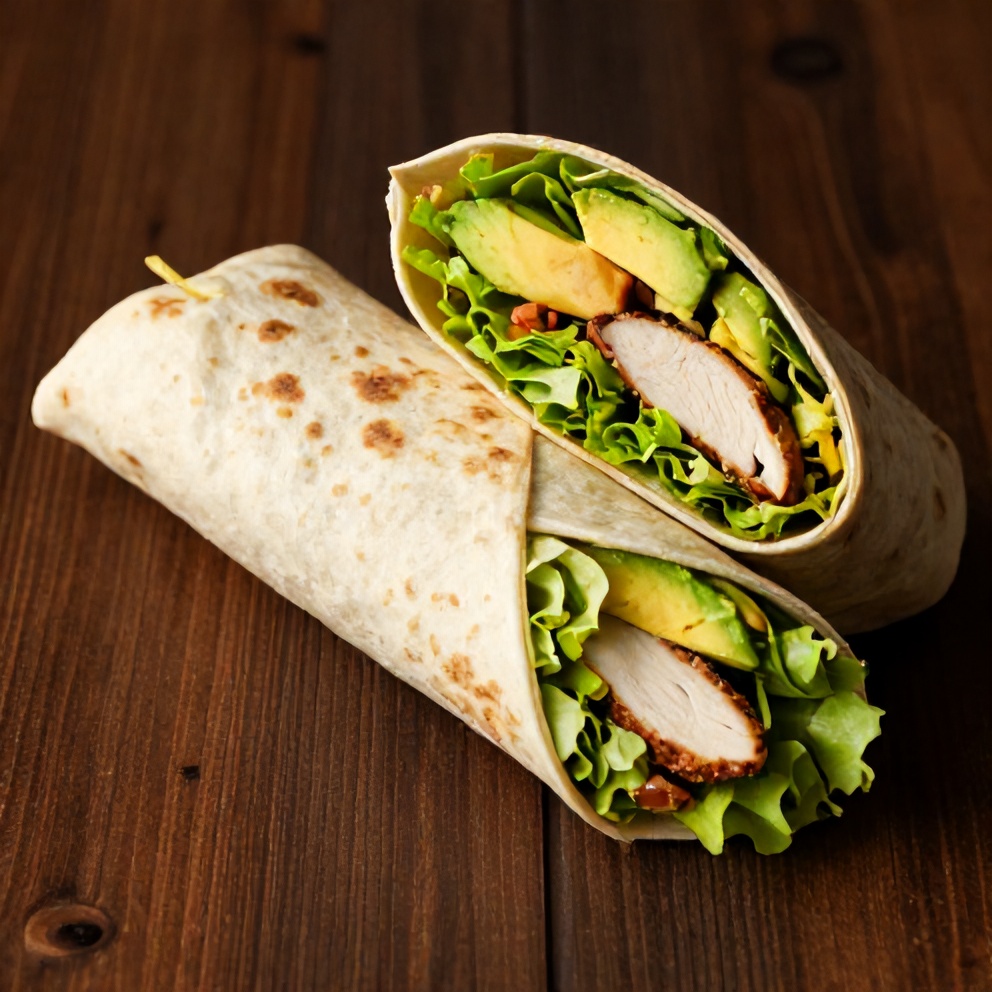 Quick Chicken Avocado Wrap