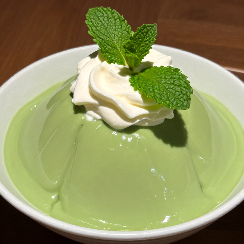 Plated Refreshing Strawberry Matcha Sago Dessert