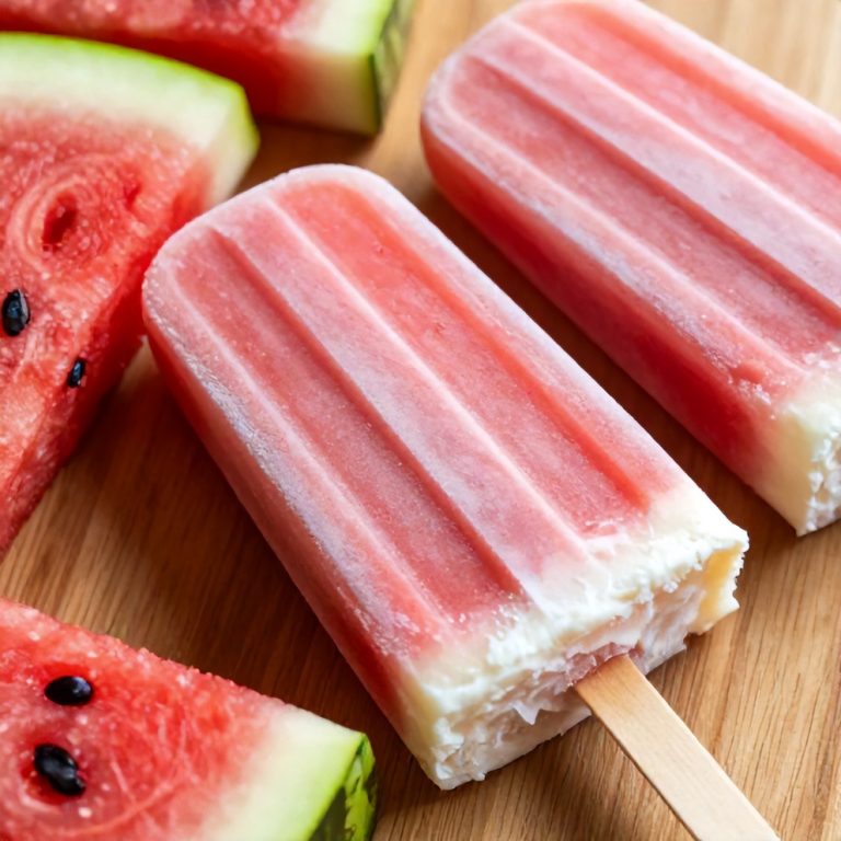 Watermelon Coconut Popsicles