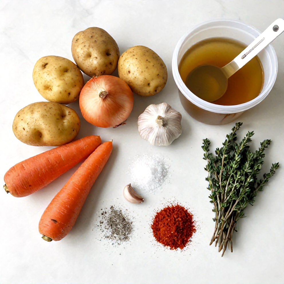 Ingredients for Slow Cooker Chuck Roast with Vegetables