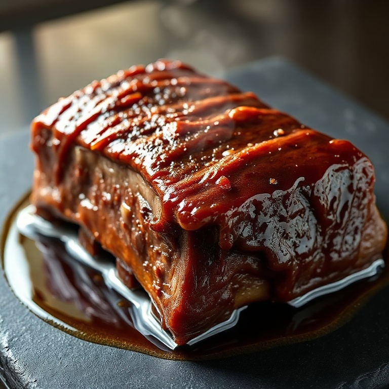 slow roasted Asian beef short ribs