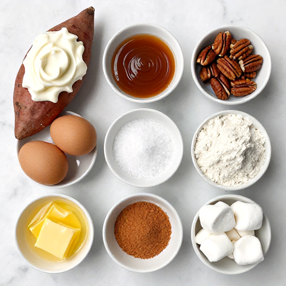 Ingredients for Sweet Potato Casserole