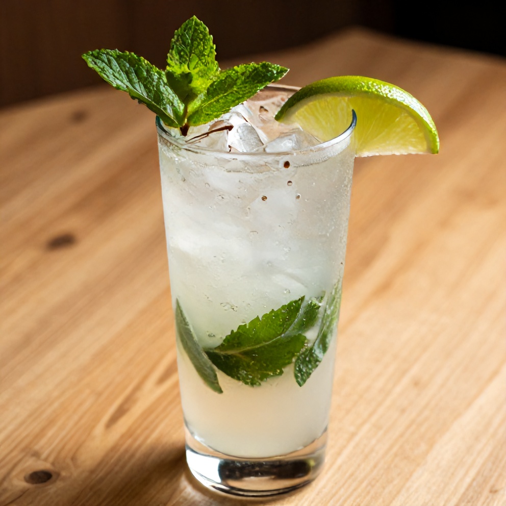 Plated White Christmas Mojito