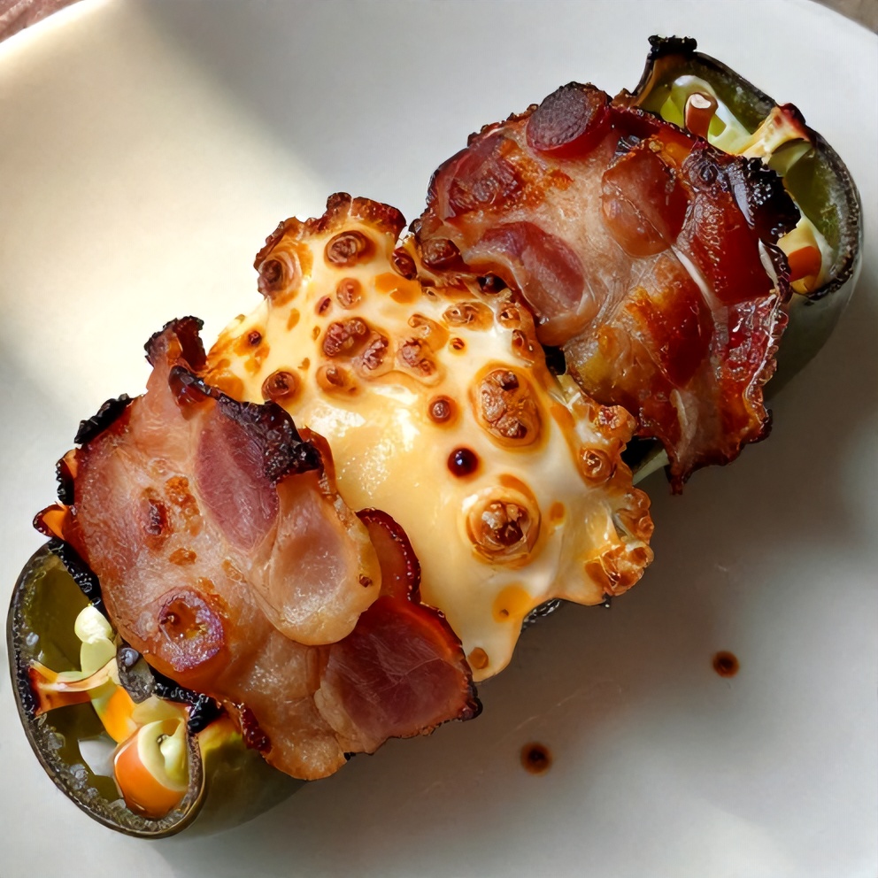 Air Fryer Bacon-Wrapped Jalapeño Poppers