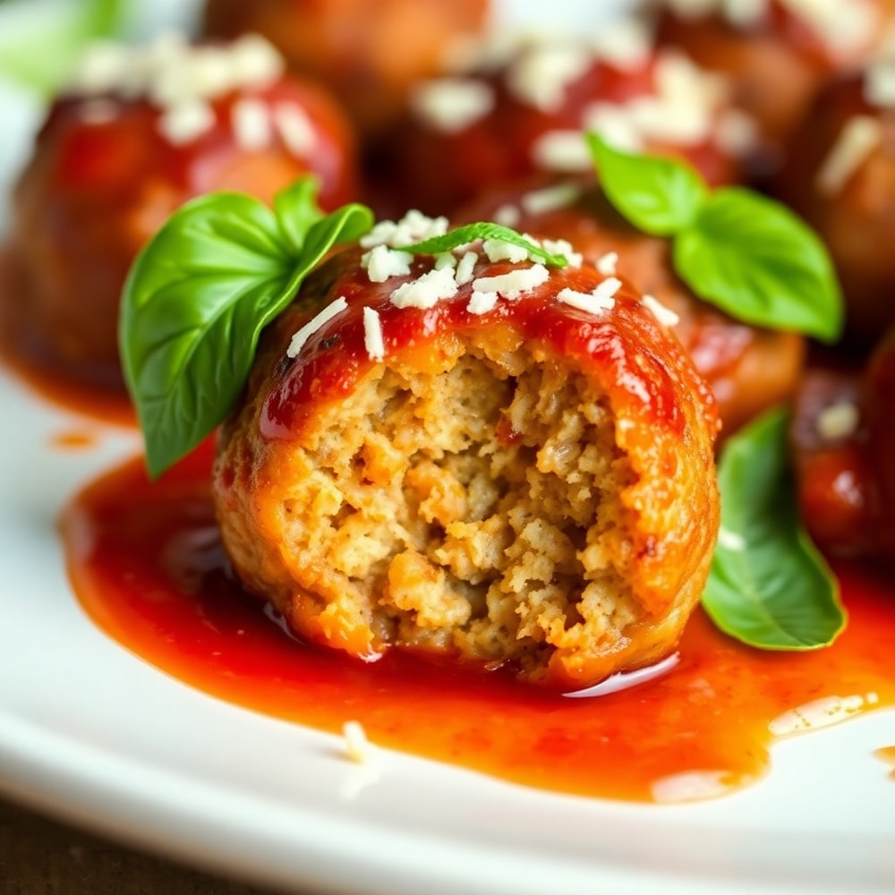 Air Fryer Meatballs with Marinara