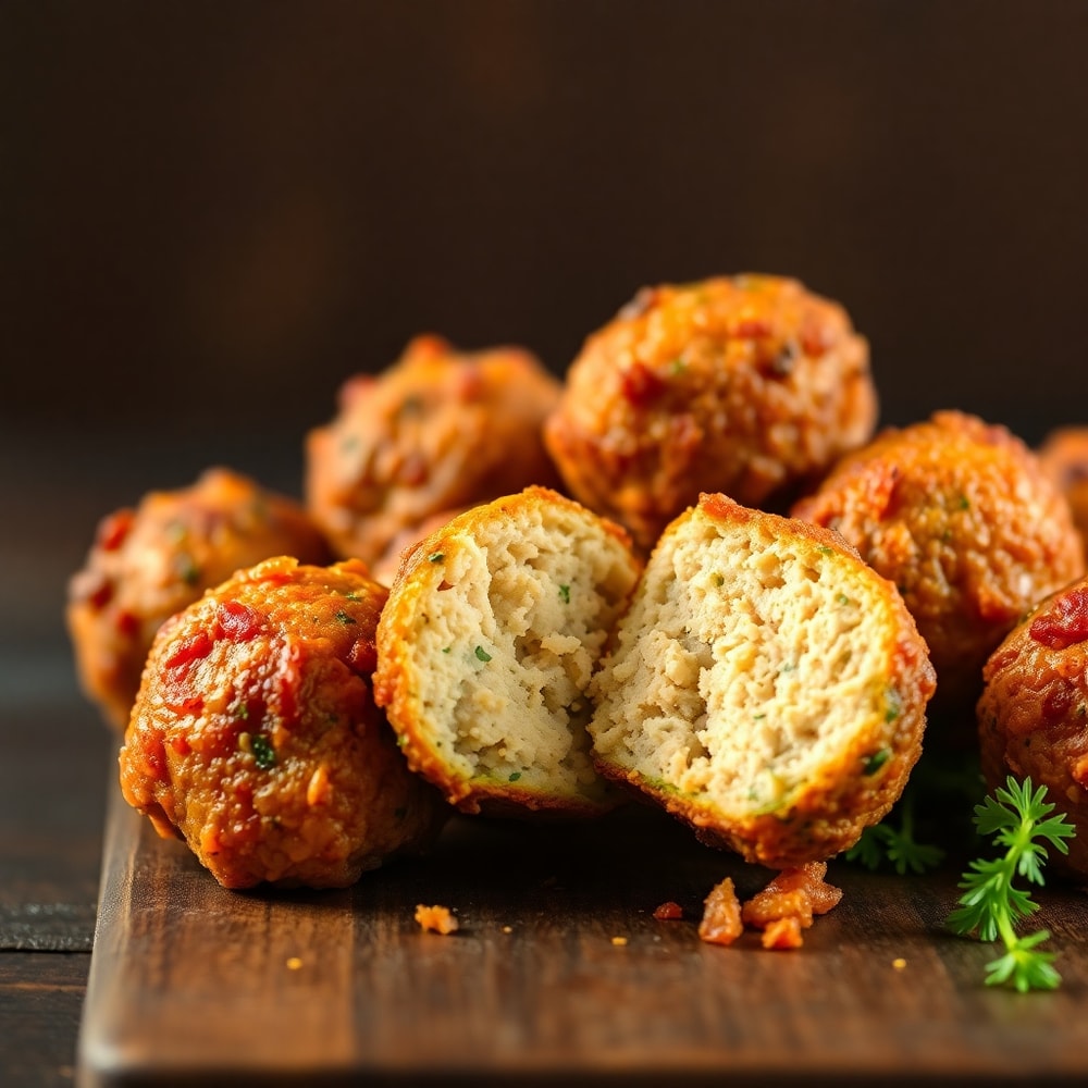 Air Fryer Turkey Zucchini Meatballs