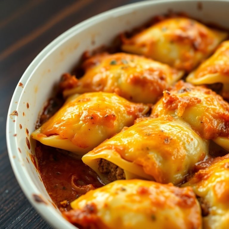 Baked Beef and Ricotta Stuffed Shells
