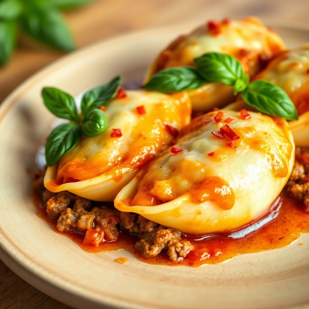 Baked Beef and Ricotta Stuffed Shells Final