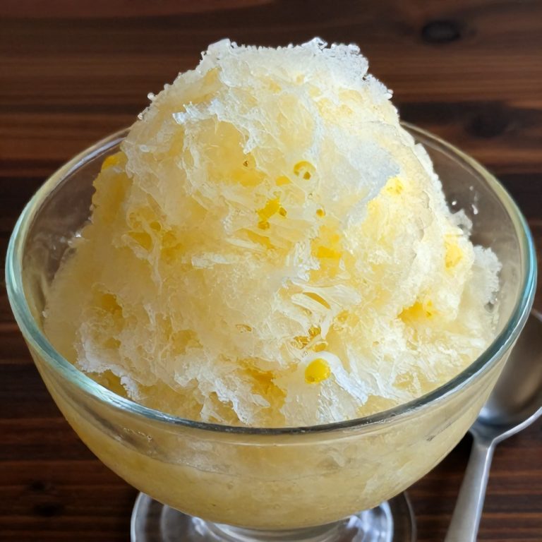 Basil Lemon Granita
