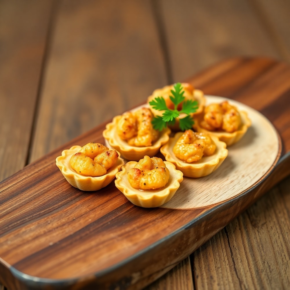 Plated Basque Pintxos on a rustic plate