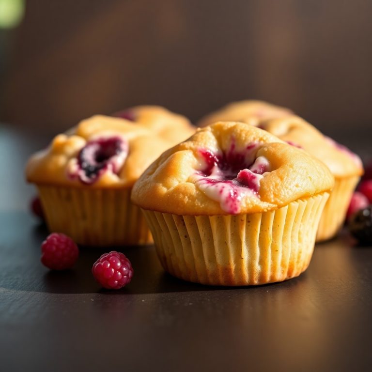 berry cream cheese muffins