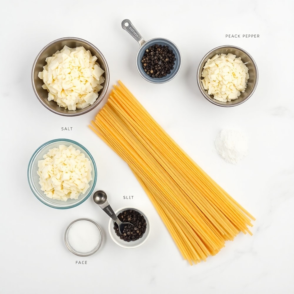 Cacio e Pepe ingredients