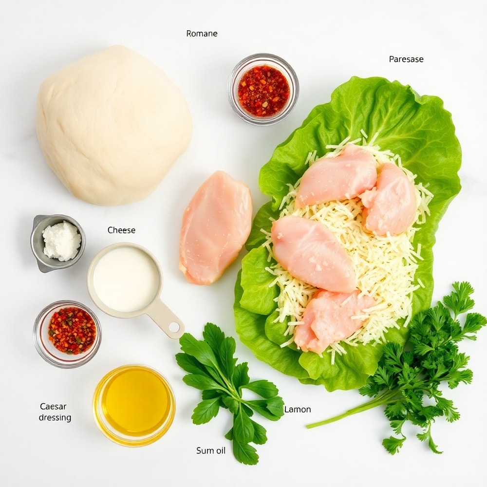 Chicken Caesar Salad Pizza Ingredients
