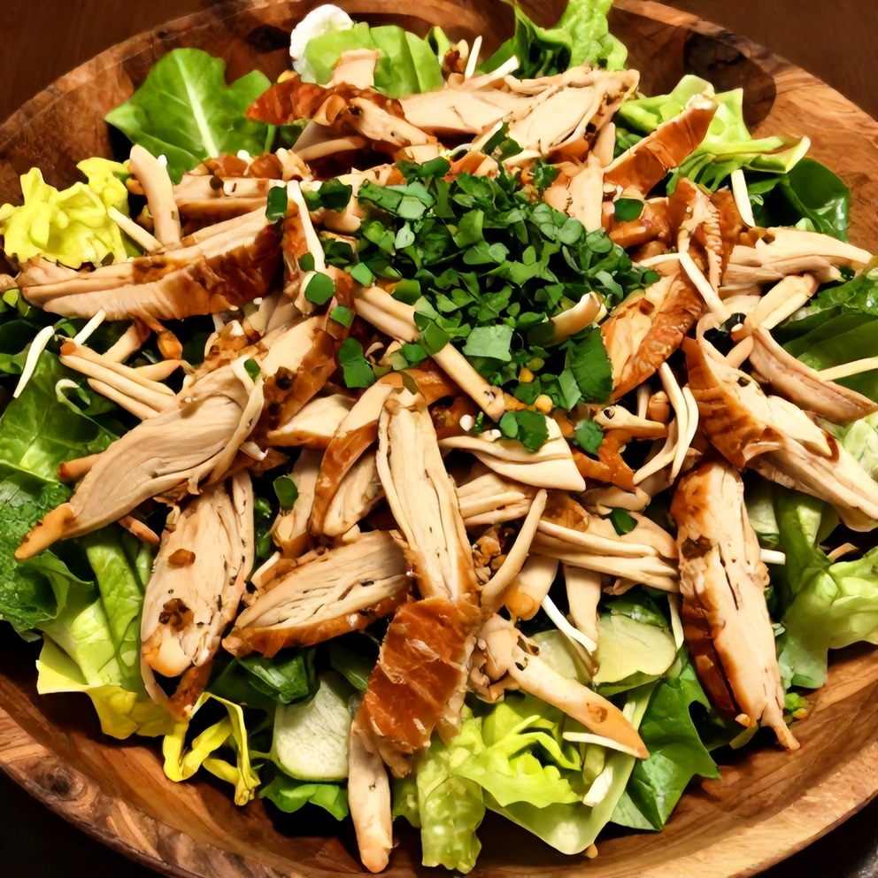 Plated Chipotle Chicken Cobb Salad