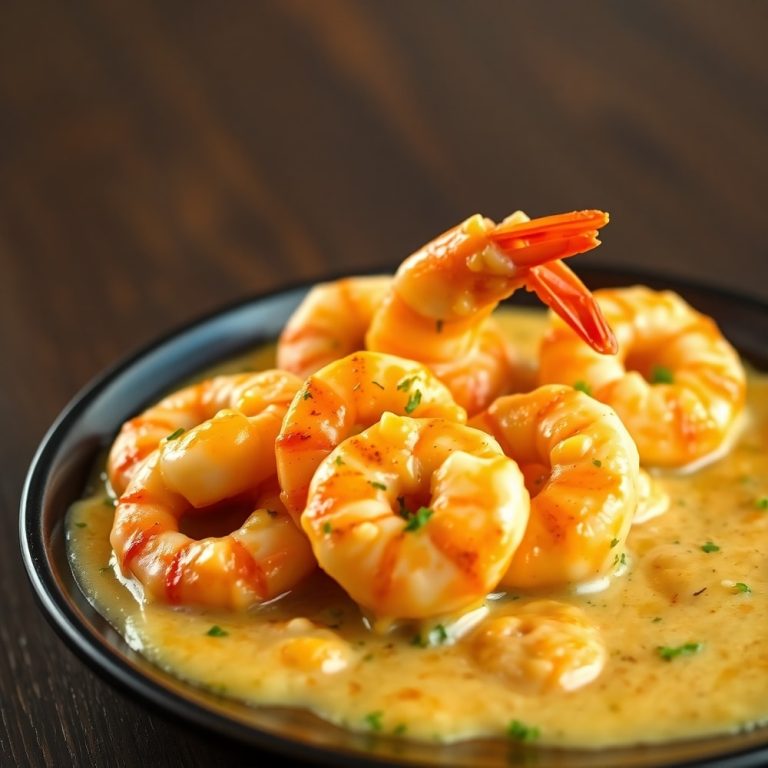 creamy garlic shrimp