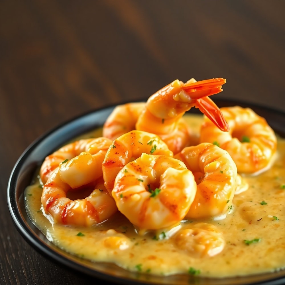 creamy garlic shrimp