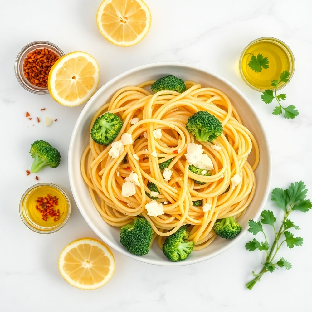 Lemon Mafaldine Pasta Ingredients