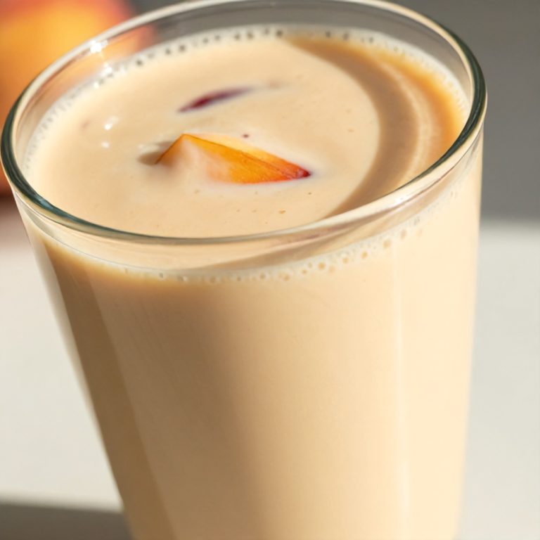 peach protein shake