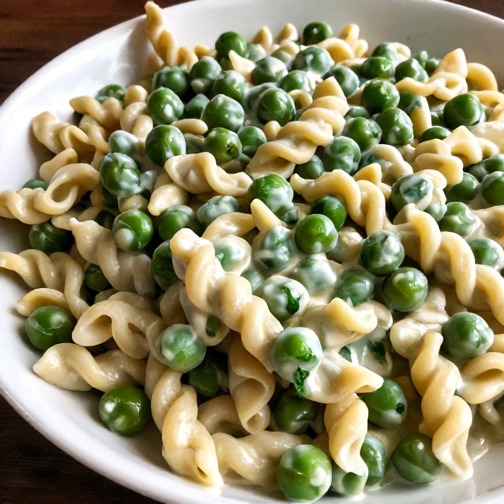 Creamy Ranch Pea Pasta Salad