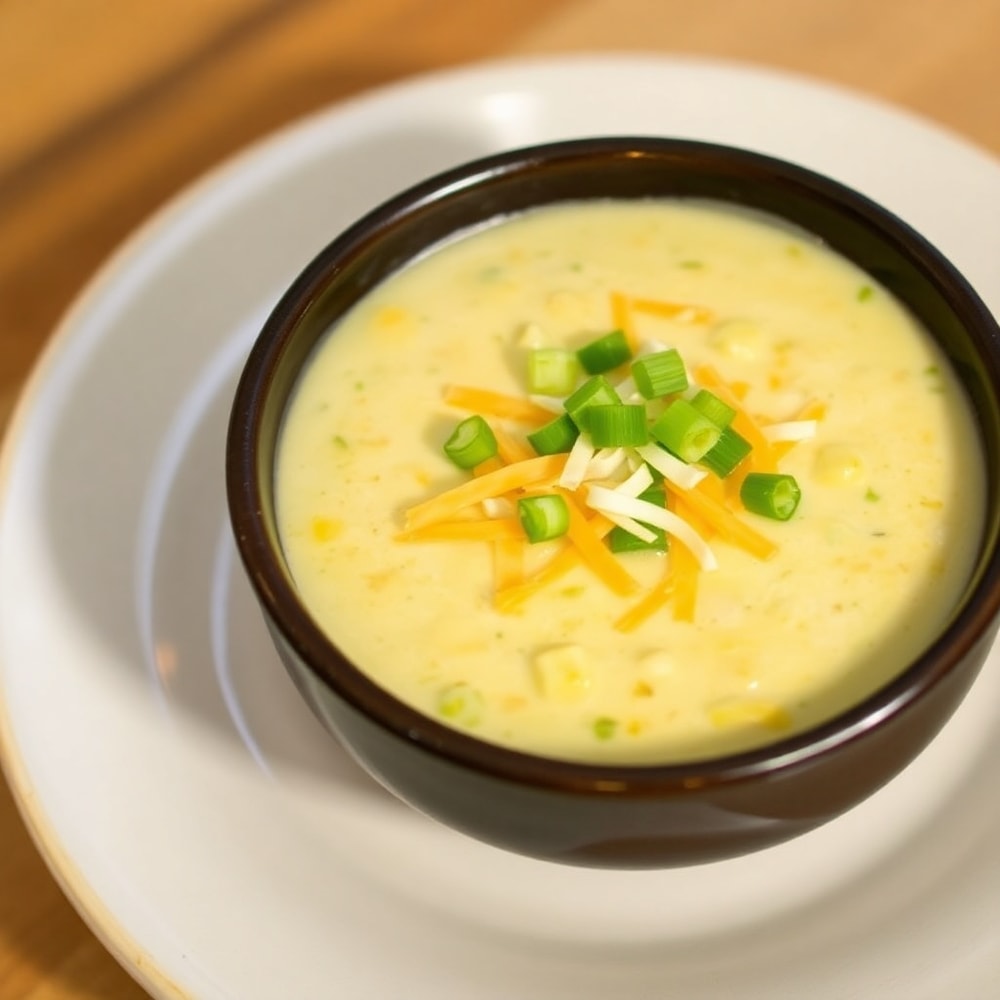 Bowl of Creamy Hatch Green Chile Corn Chowder