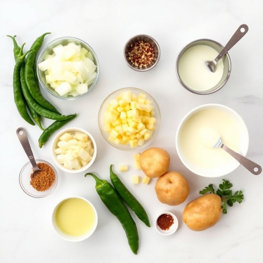 Hatch Green Chile Corn Chowder Ingredients