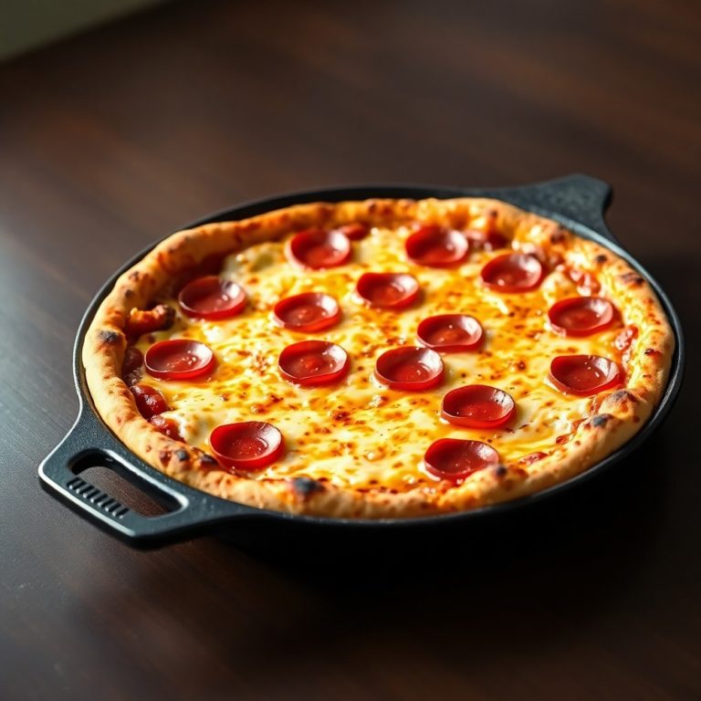 crispy cast iron skillet pizza