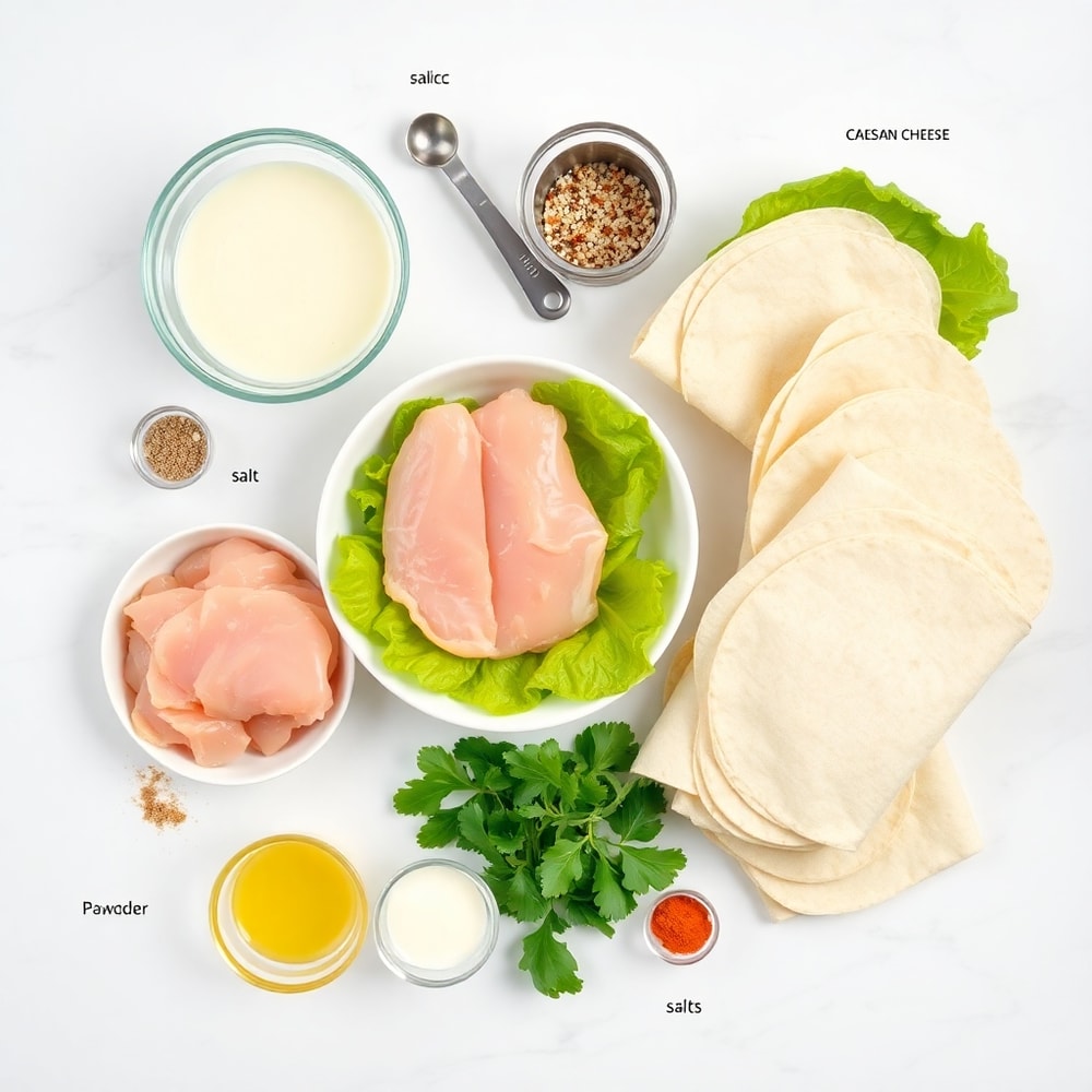 Chicken Caesar Wraps Ingredients