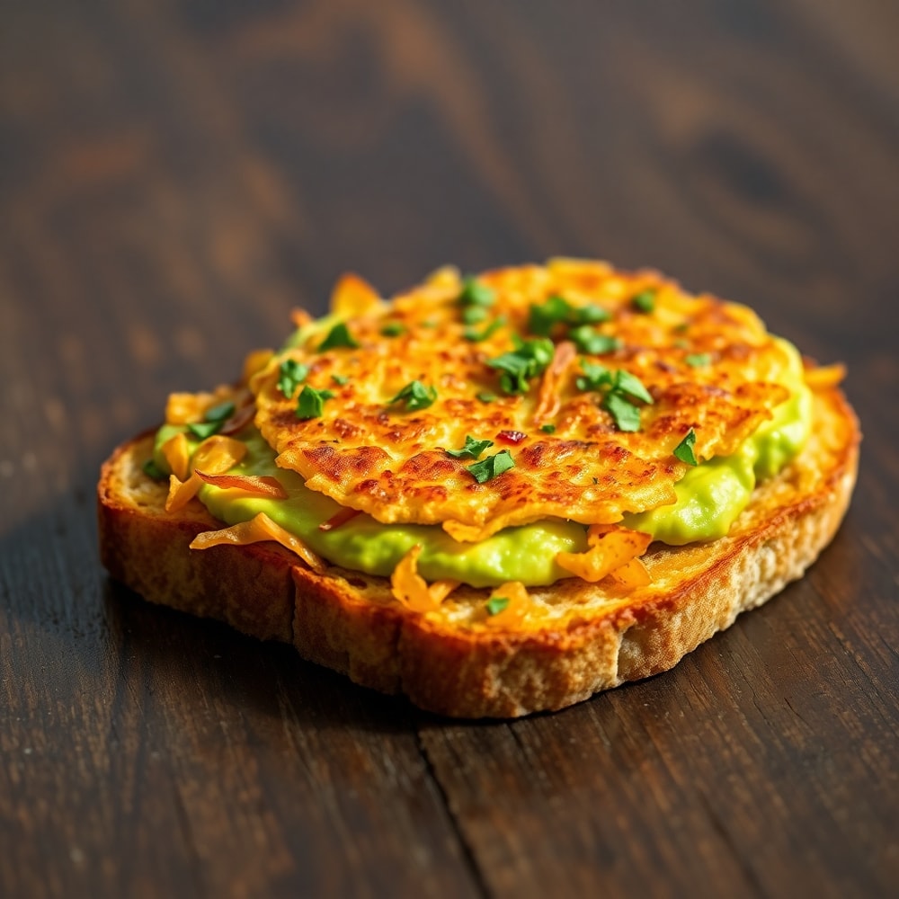 hash brown avocado toast