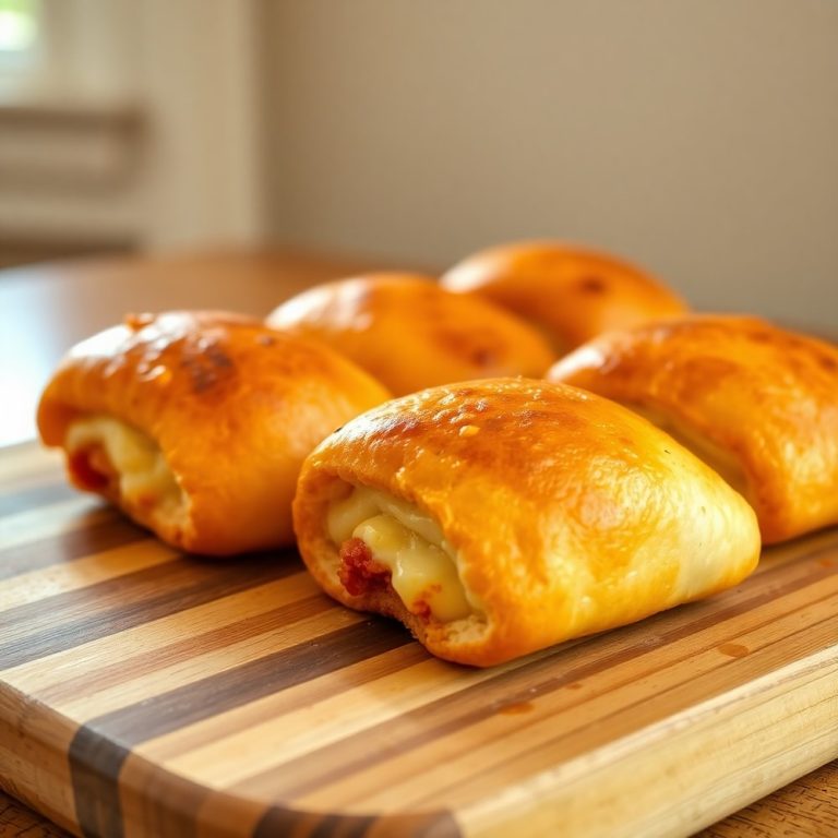 crispy homemade baked pizza rolls