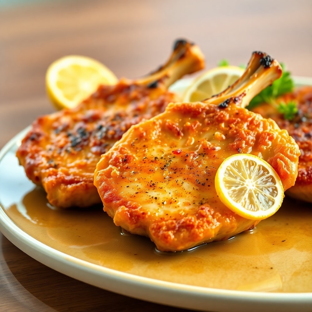 Lemon Garlic Pork Chops