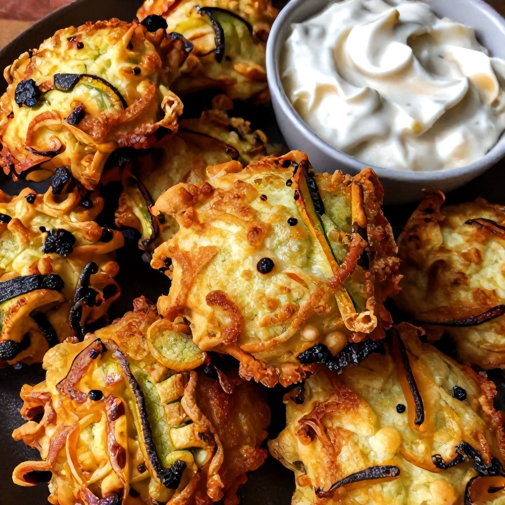 crispy parmesan zucchini fritters