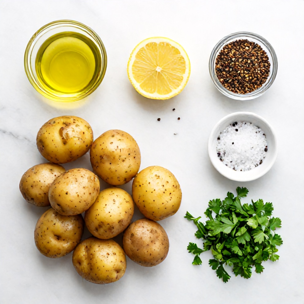 Raw Ingredients for Za’atar Smashed Potatoes